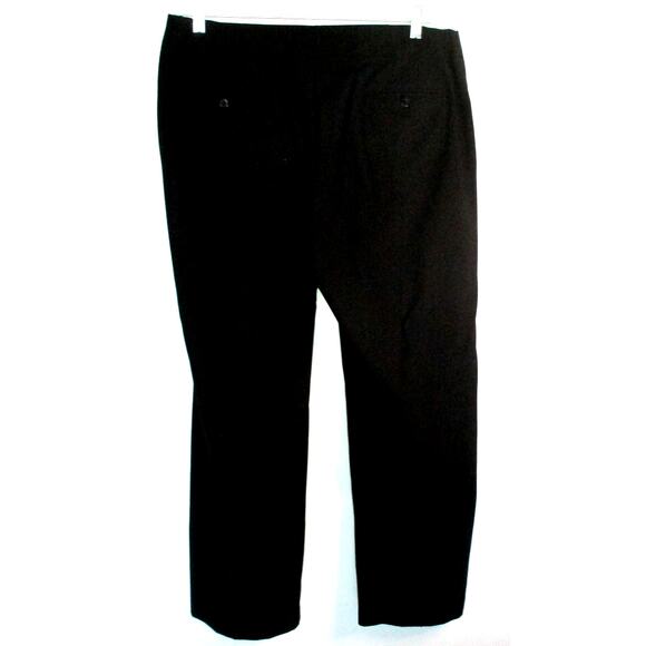 Chico's Women's Black Mid Rise Wide Straight Led Zip Front Dress Pants Size 16 - Picture 4 of 8
